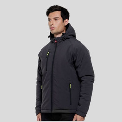 Gale Pad Payper Giacca uomo softshell imbottita con cappuccio 95% poliestere 5% elastan 320gr Certificato antifreddo EN 14058:2017 420,261X dpi II categoria