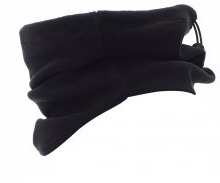 000845-0324 CLIMBER Scaldacollo in micro pile sagomato con coulisse. 100% POLIESTERE  230 GR/MQ