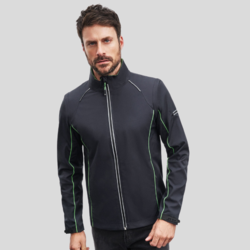 JN1122 James&Nicholson softshell uomo con maniche staccabili leggero elasticizzato senza pile interno 100% poliestere 230gr