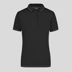 JN568 James&Nicholson Polo donna elasticizzata con riga a contrasto sui bordi 95% cotone, 5% elastan 170g