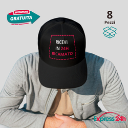 B15 Cappellino Personalizzato ricamo e stampa 24h