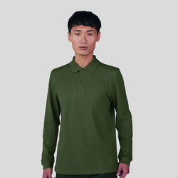 PU425 B&C My Polo 180 uomo maniche lunghe 100% Cotone 180g/m2