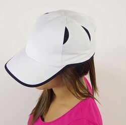 Gym Atlantis Cappellino sportivo leggero 6 pannelli con aerazione 100% poliestere