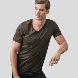 5004 Tee Jays T-shirt uomo scollo a V 100% cotone organico certificato 160g/m²