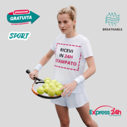 SPW100 T-shirt Donna Sportiva personalizzata Stampata e Spedita in 24 ore