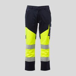 Working Payper Pantalone alta visibilità bicolore multistagione EN ISO 20471 80% poliestere 20% cotone/ 64% poliestere 33% cotone 3% elastan 250gr