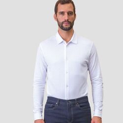Camicia uomo piqué cotone bio NEOBLU BASILE