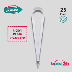 24h -  Lanyard porta badge personalizzato stampato e spedito in 24 ore