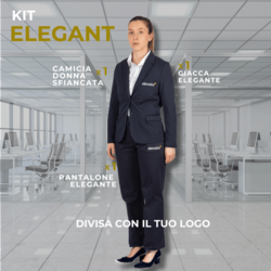 KIT ELEGANT WOMEN Divisa Ufficio Donna con Camicia, Giacca e Pantalone eleganti