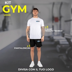 Kit Gym Uomo – Maglietta Tecnica e Bermuda Sportivo Personalizzatio