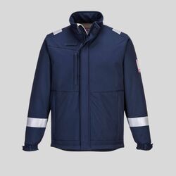 MV73 Giacca Softshell 3 strati Modaflame Multinorma e Arco Elettrico 100% poliestere, laminato con membrana TPU FR 350gr