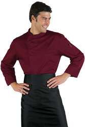 059303 Bilbao Giacca da cuoco bordeaux bottoni a pressione