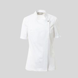 STARLIGHT ULTRAMESH LADY Payper Giacca da cuoca con collo alla coreana con tessuto a rete su schiena 58% cotone 42% elastomultiestere