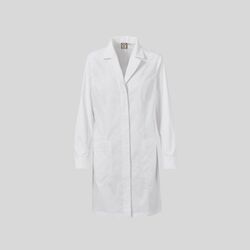 PURE LADY Payper Camice lungo da donna sfiancato con collo rever classico 58% cotone popeline + 14 % poliestere + 28% elastomultiestere 125gr