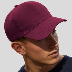 B65 Beechfield Pro-Style Heavy Cappello 6 pannelli 100% cotone pesante spazzolato
