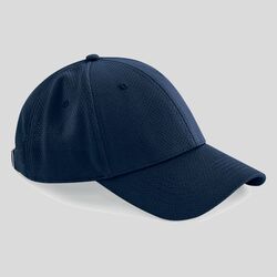 B196 Beechfield Cappellino a 6 pannelli in tessuto tecnico con fibbia e occhiello satinato 100% poliestere