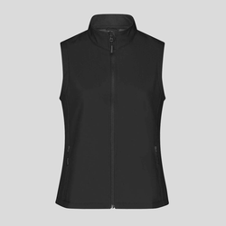 JN1127 James & Nicholson Gilet Softshell bistrato da donna con zip lunga e tasche 280gr